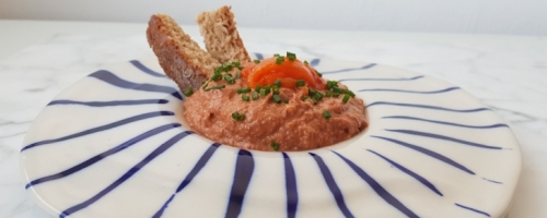 Paté de pimientos rojos asados