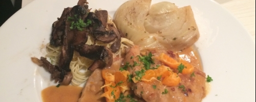 Médaillon de porc aux mandarines