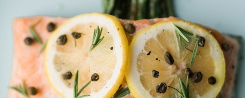 Rosemary Lemon Salmon with Capers