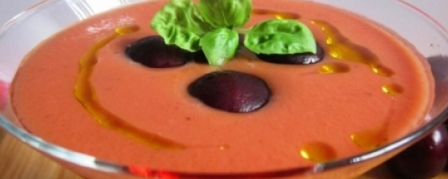 Gazpacho de cereza