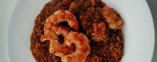 Arroz meloso con langostinos