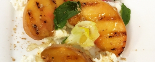 Grilled Peaches with Ricottta
