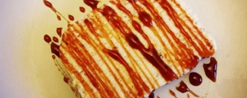 Hazelnut and caramel parfait