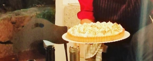 Lemon tart with italian meringue