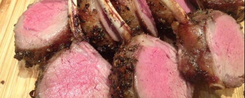 Juniper-Rosemary Crusted Baby Lamb Chops