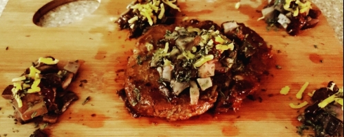 Shitaki mushroom steak