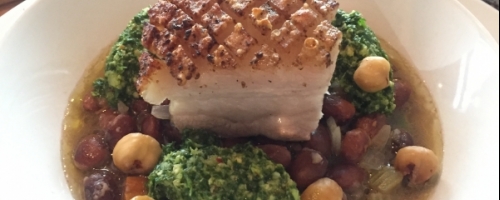 Pork Belly, Beans and Pistou