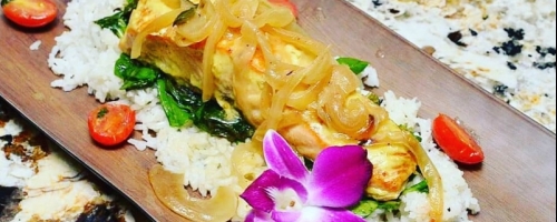 Coconut lemongrass salmon
