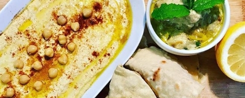 Pita Hummus Babaganoush