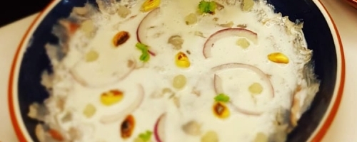Ceviche de lubina con leche de tigre
