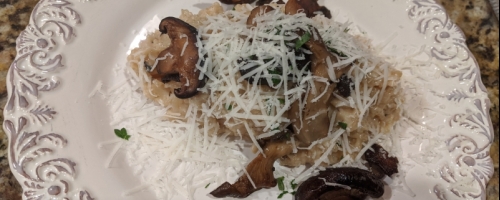 Mushroom risotto