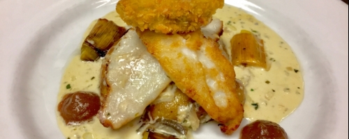 Sole with Crisp Oyster