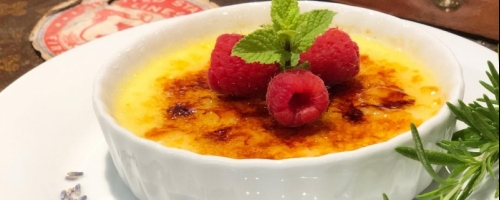 Lavender Creme brulee