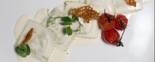 Raviolo ricotta e spinaci