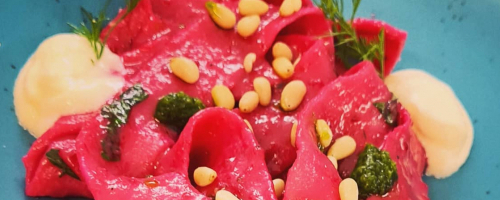 Beetroot papardelles