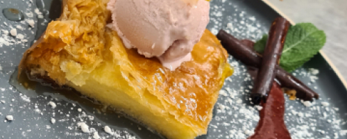 Greek galaktobureko