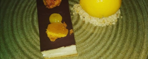Dark Chocolate Tangerine Cheesecake