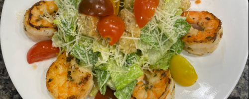 Classic Caesar with Grilled Jumbo Shrimp