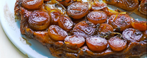 Tatin d'échalotes