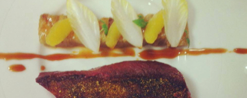•	Seared Sea Bream - Parsnip Coconut Mousseline – Safran Gla