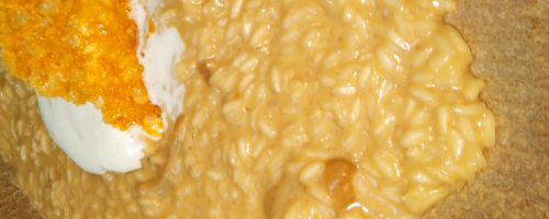 Risotto au cèpes avez Mousse de parmesan