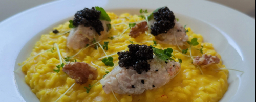 Wild lime and Saffron risotto