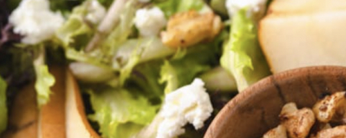 Arugula and goat cheese salad