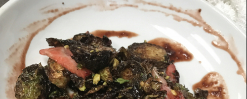 Strawberry Brussels salad