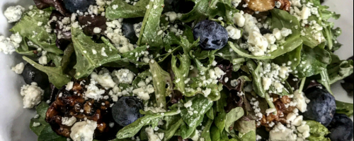Wild Maine blueberry salad