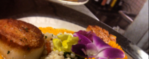 Pan seared scallops