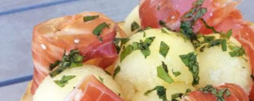 Ensalada de melón y jamón ibérico