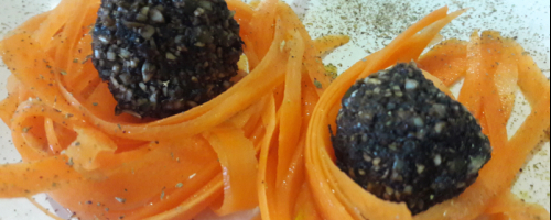 Raw mushrooms balls