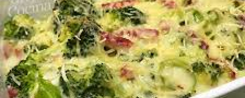 Flores de brocoli gratinadas