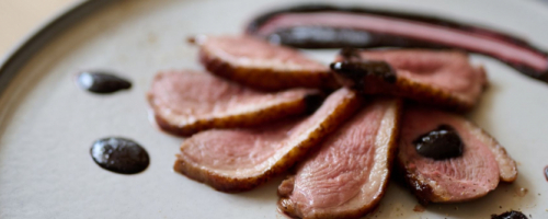 Duck Breast with Blueberries