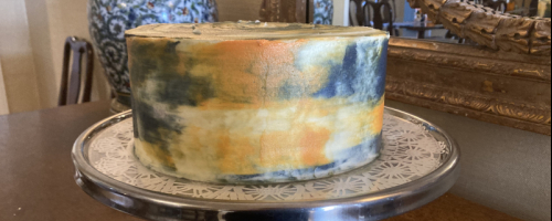 Watercolor Effect Cake