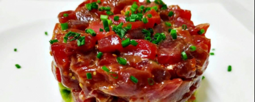 Tartar de atún rojo Balfego de L'Ametlla de mar