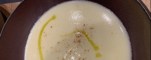 Jerusalem artichoke cream soup