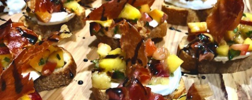Bruschetta du moment et Proscuitto