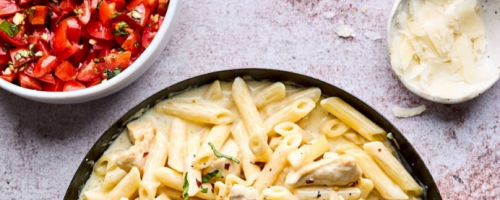 Handmade Penne Pasta With Chicken Or Shrimps'