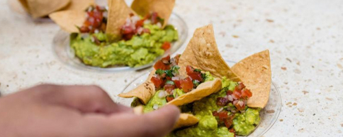 Guacamole y chips