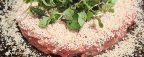 Steak Tartare with grated foie