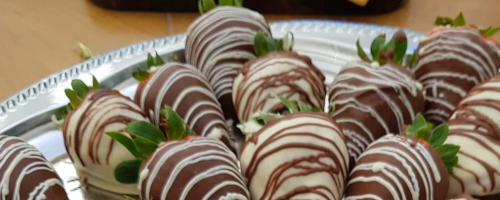 Strawberries with chocolate