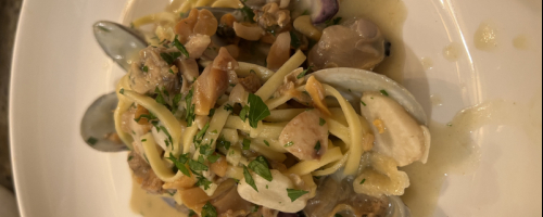 Handmade Linguine and Ckams