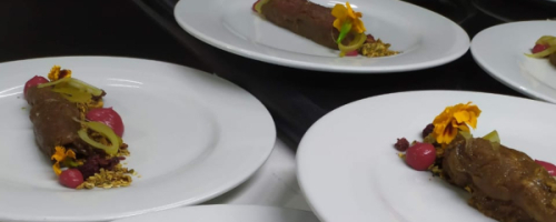 Tataki de res Mora y especias
