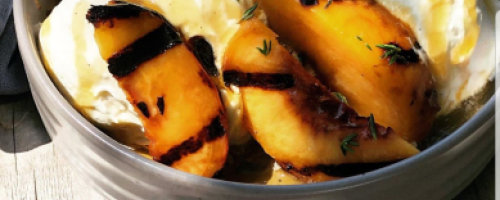 Grilled Peaches and Cream