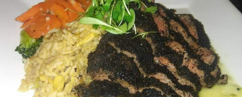 Coffee & Chared Onion Crusted Zabuton Steak