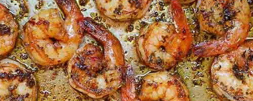 Seared shrimp & corn maque choux