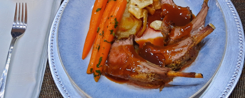 Lamb rack aux herbes du Levezou