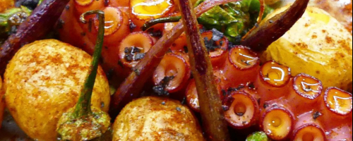 Pulpo a la brasa