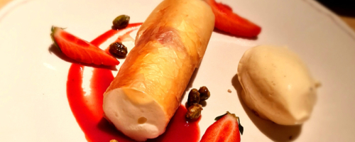 Fraise, vanille et pistache